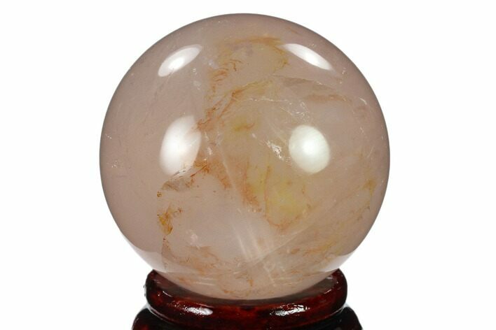 Polished Rose Quartz Sphere - Madagascar #133805